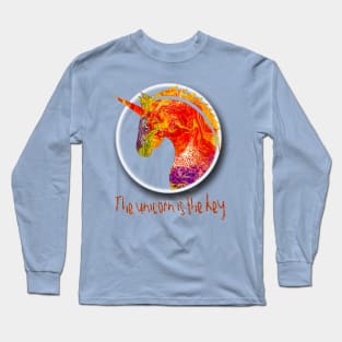 The Unicorn is the Key that Opens the Door. Long Sleeve T-Shirt